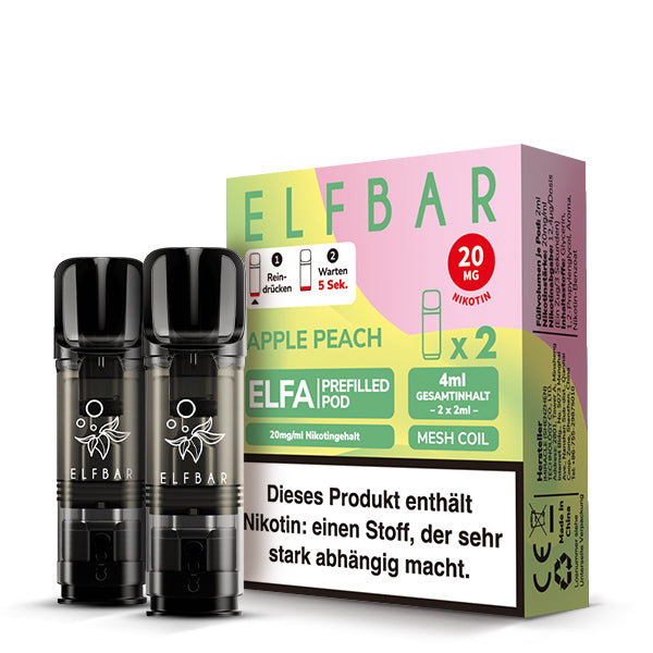 Elfbar Apple Peach Pods 20 MG Nikotin 2 Stk.