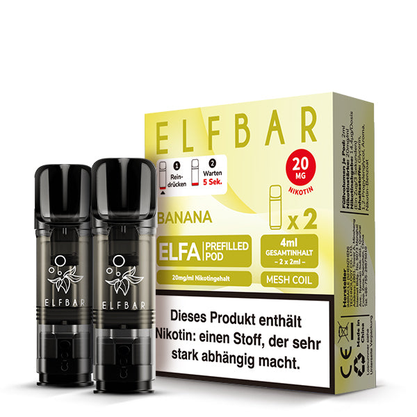 Elfbar Banana Pods 20 MG Nikotin 2 Stk.