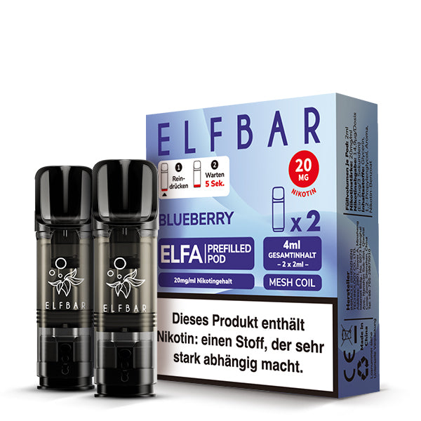 Elfbar Blueberry Pods 20 MG Nikotin 2 Stk.