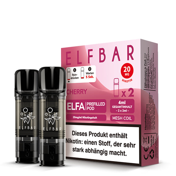 Elfbar Cherry Pods  20 MG Nikotin 2 Stk.