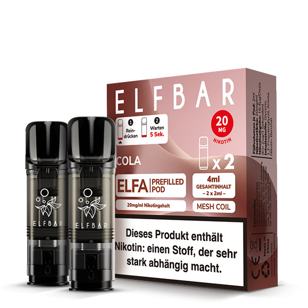 Elfbar Cola Pods  20 MG Nikotin 2 Stk.