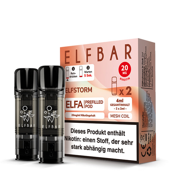 Elfbar Elfstorm Pods  20 MG Nikotin 2 Stk.
