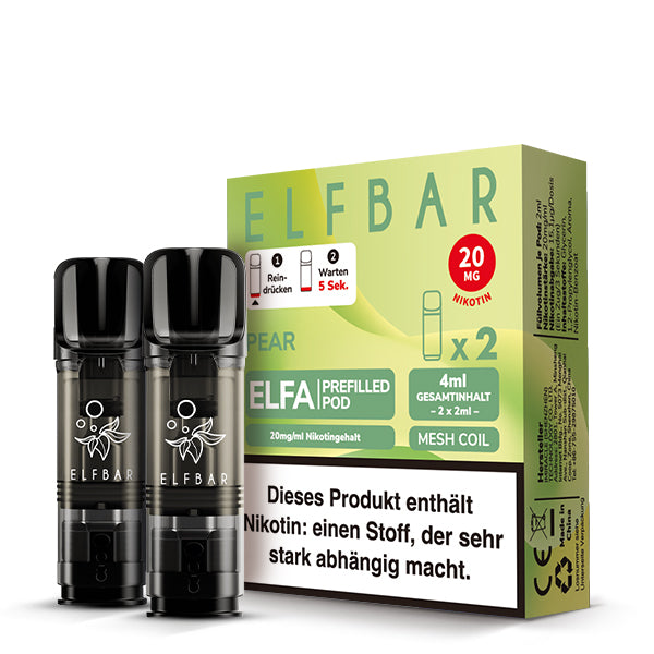 Elfbar Pear Pods  20 MG Nikotin 2 Stk.