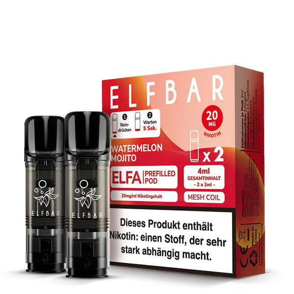 Elfbar Watermelon Mojito  20 MG Nikotin 2 Stk.
