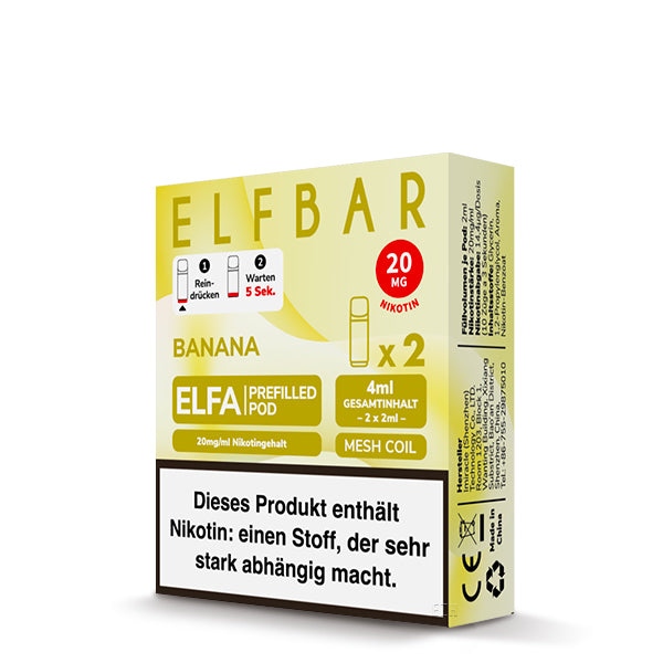 Elfbar Banana Pods 20 MG Nikotin 2 Stk.