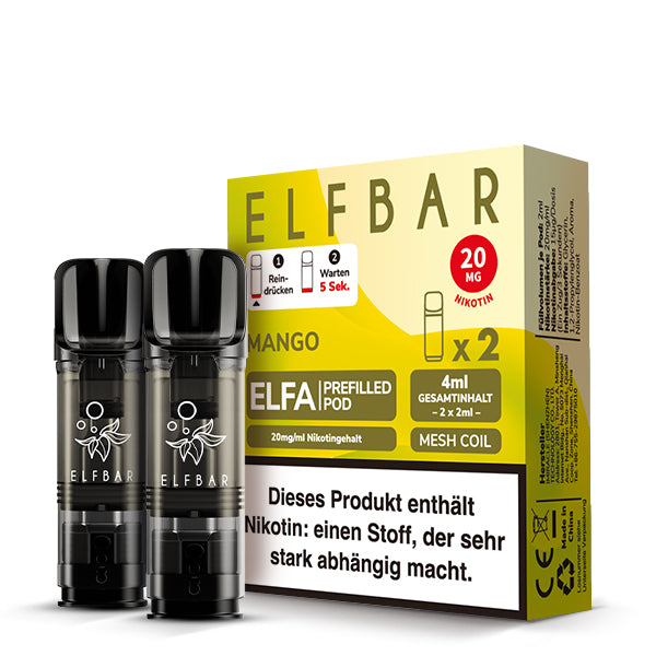 Elfbar Mango Pods  20 MG Nikotin 2 Stk.