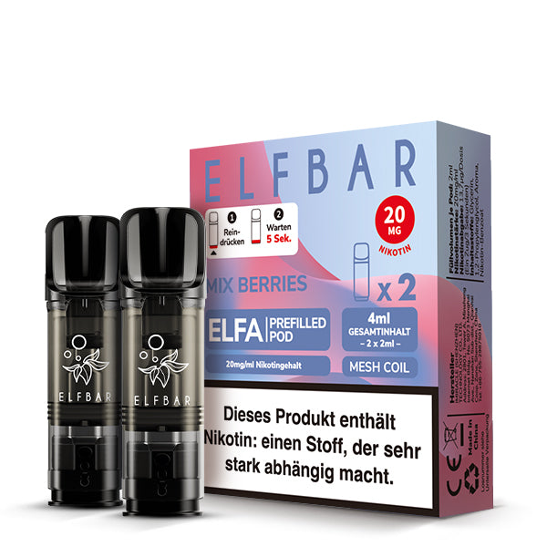 Elfbar Mixed Beeries Pods  20 MG Nikotin 2 Stk.