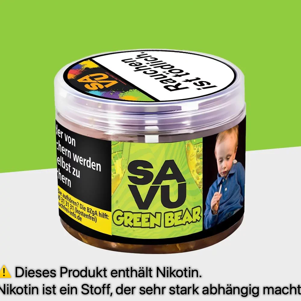 Watermarked - Savu Green Bear 200g Tabak