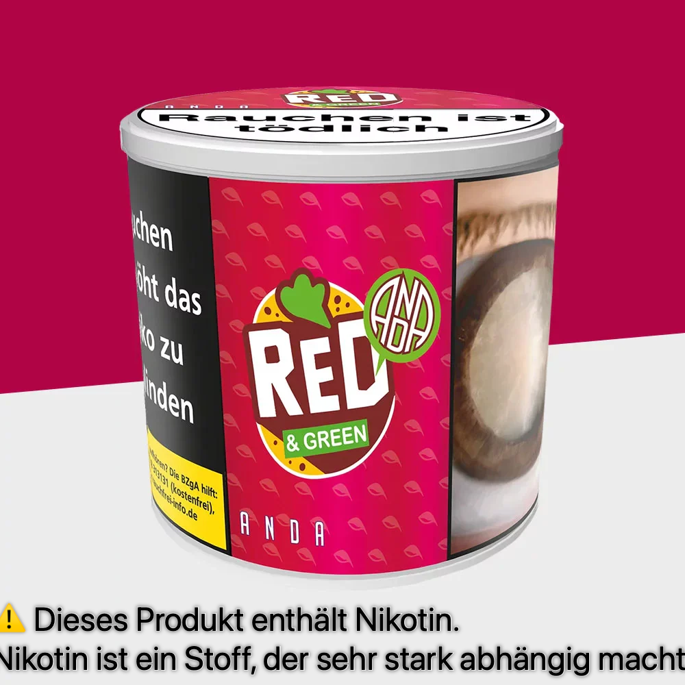 Watermarked - Anda Red & Green 200g Tabak