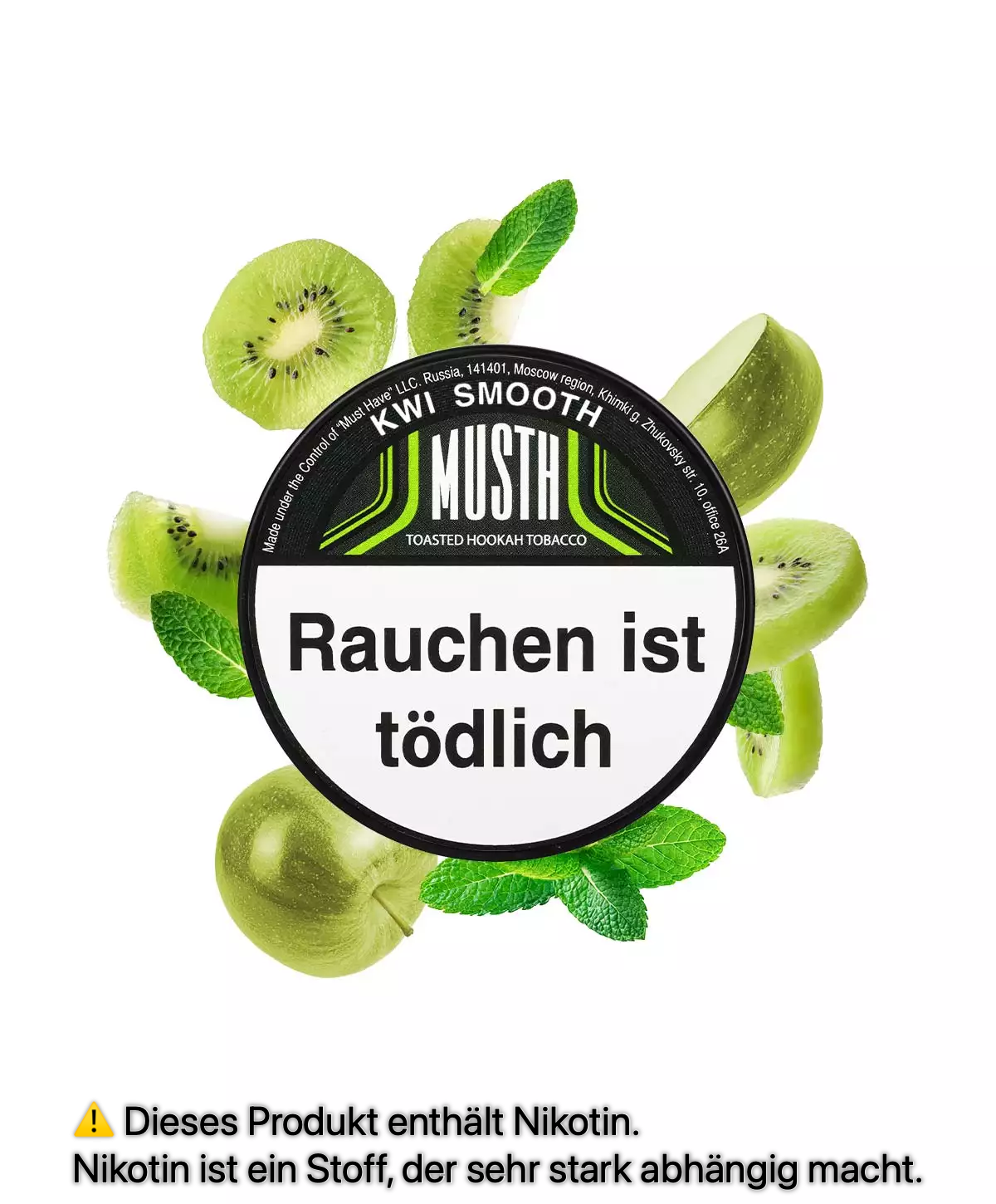Watermarked - Must H Kiwi Smoth 200g Darkblend Tabak