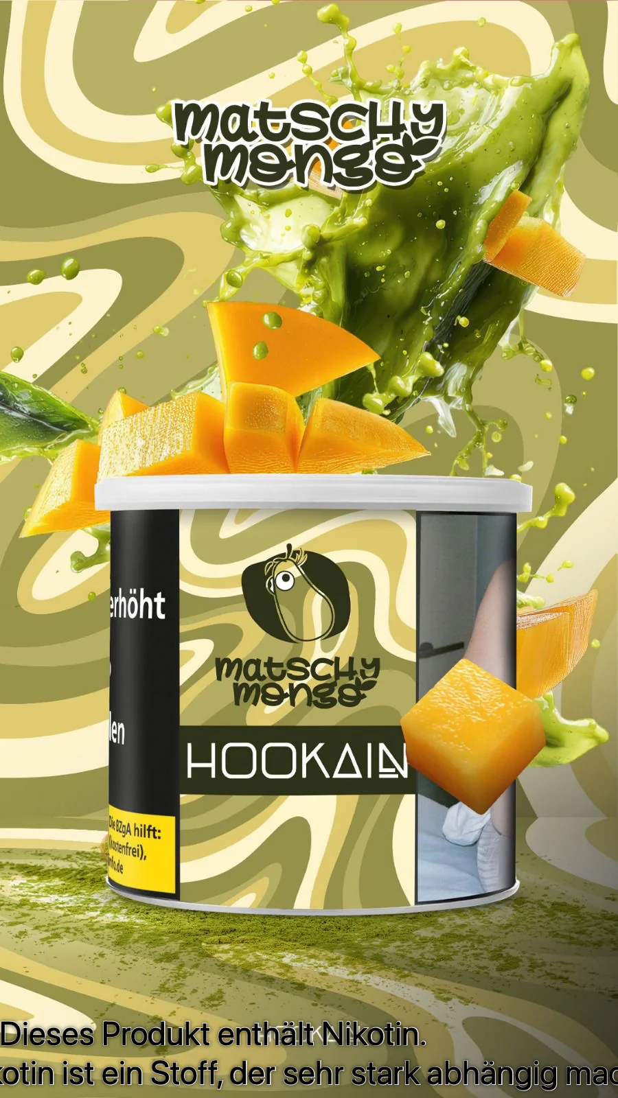 Watermarked - Hookain Matchy Mango  200g Tabak